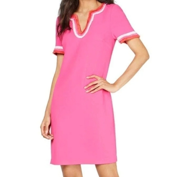 Trina Turk Fringe Shift Dress - Picture 2 of 7